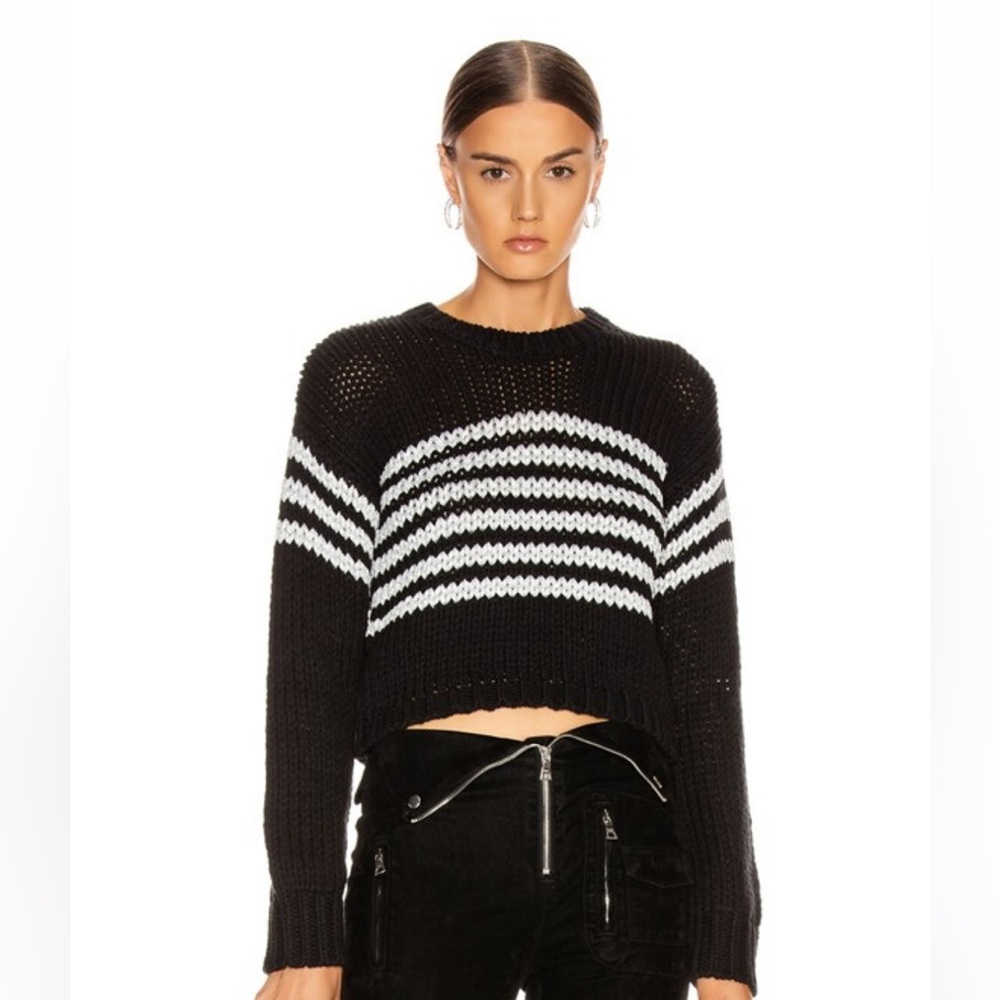 Rta Rory Metallic Stripe Sweater - image 3
